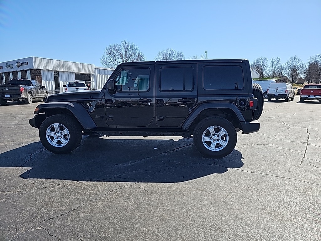 Used 2023 Jeep Wrangler 4-Door Sport S with VIN 1C4HJXDG9PW600457 for sale in Kansas City