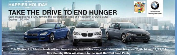 Take The Drive To End Hunger New Country Bmw