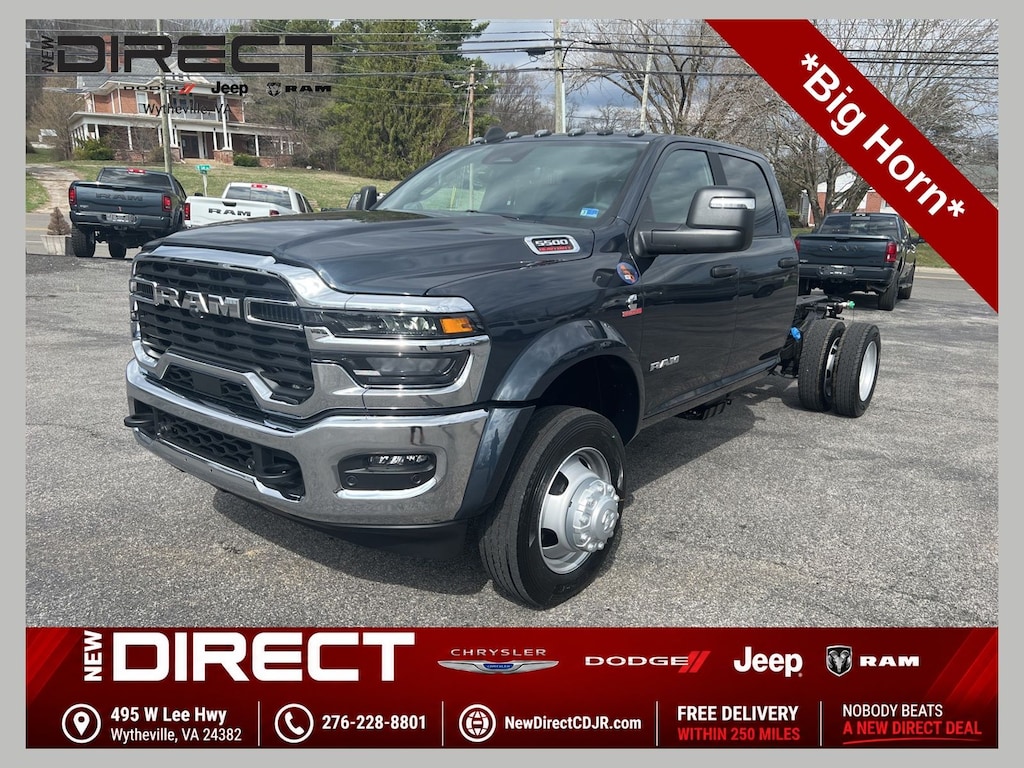 New 2026 Ram 5500 BIG HORN CHASSIS CREW CAB 4X4 60' CA Pickup