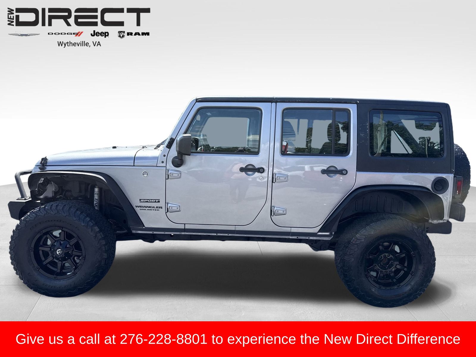 Used 2017 Jeep Wrangler Unlimited Sport with VIN 1C4BJWDG3HL532465 for sale in Wytheville, VA