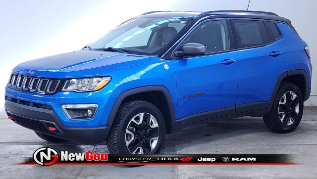 Used 2018 Jeep Compass Trailhawk with VIN 3C4NJDDB1JT129584 for sale in Clinton, MI