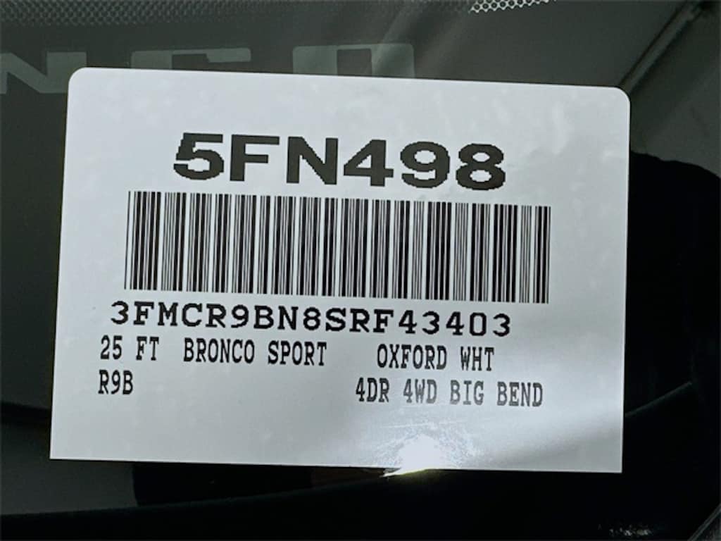 New 2025 Ford Bronco Sport Big Bend SUV