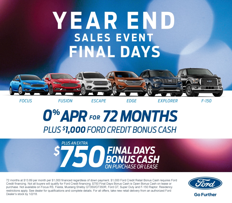 Year End Sales Event New Holland Ford