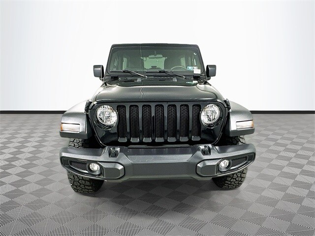 Certified 2022 Jeep Wrangler Unlimited Willys Sport with VIN 1C4HJXDG5NW137200 for sale in New Holland, PA