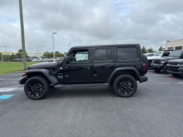 Certified 2022 Jeep Wrangler Unlimited Sahara 4XE with VIN 1C4JJXP6XNW215586 for sale in New Holland, PA