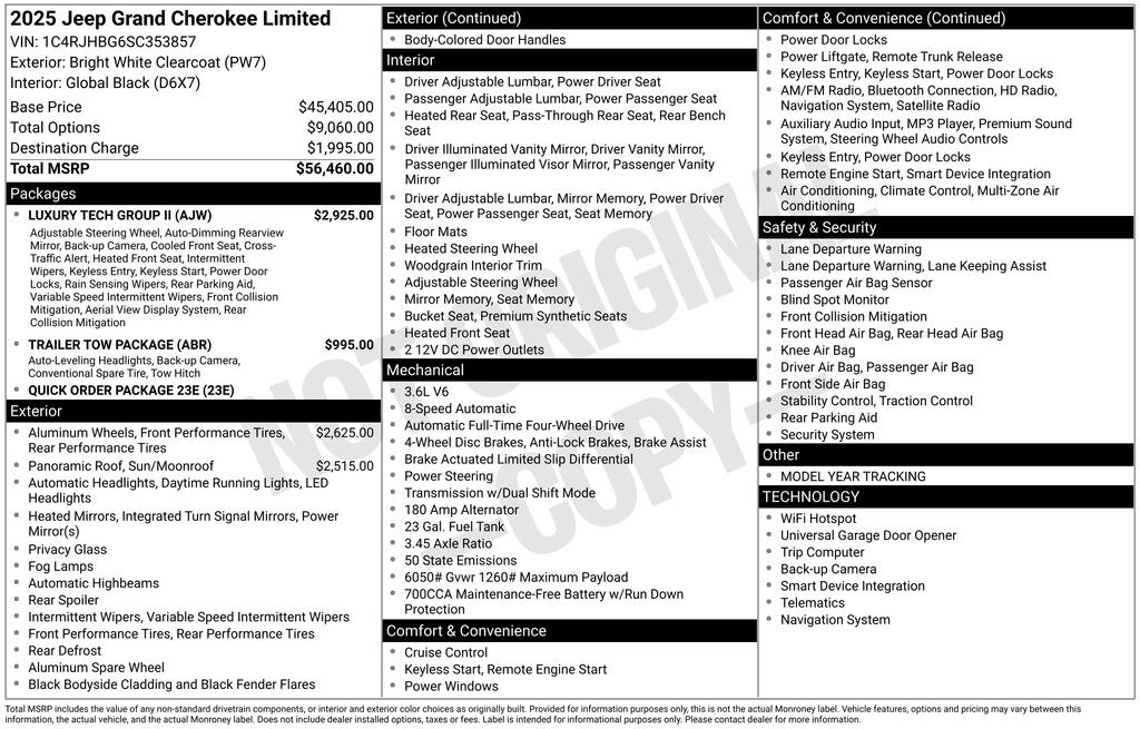 New 2025 Jeep Grand Cherokee Limited SUV