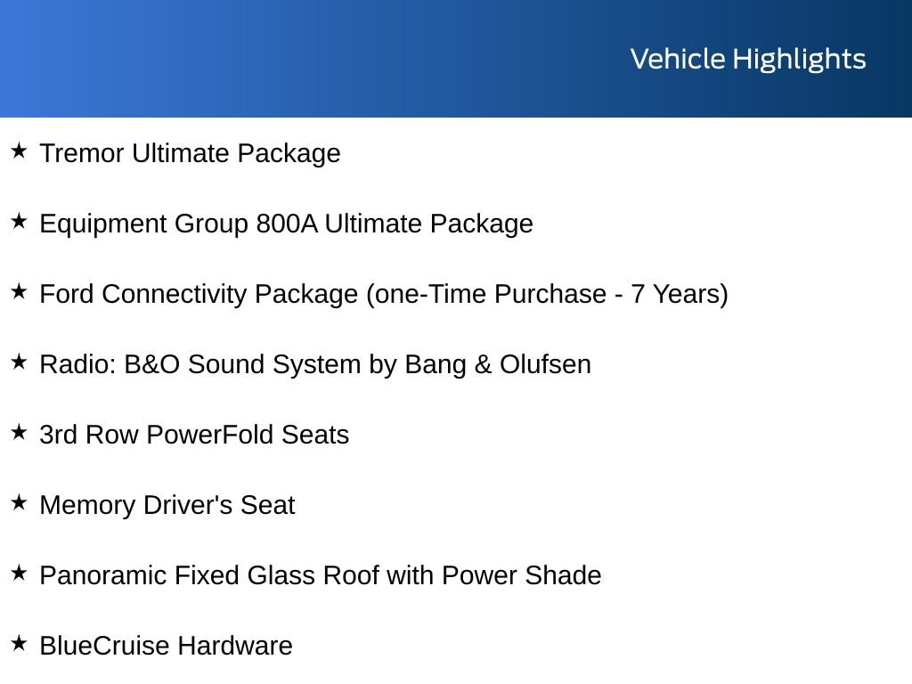 New 2026 Ford Explorer Tremor SUV