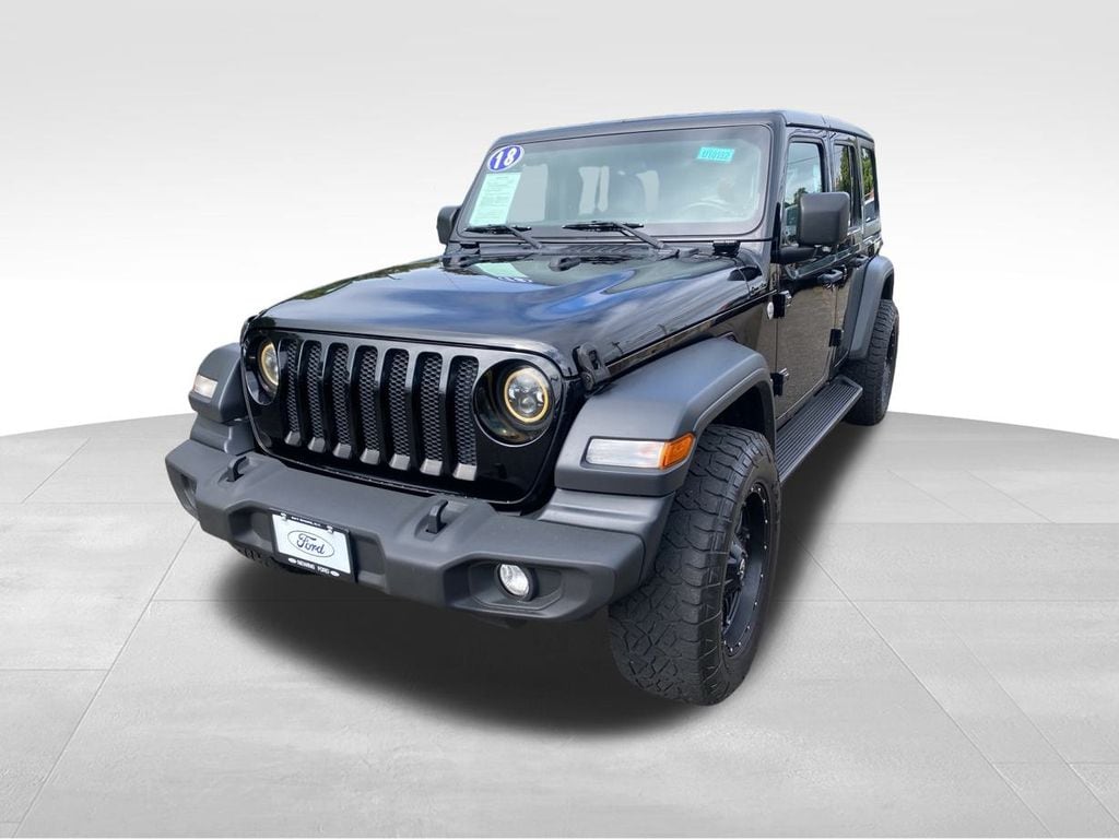 Used 2018 Jeep All-New Wrangler Unlimited Sport S with VIN 1C4HJXDGXJW284588 for sale in Bay Shore, NY