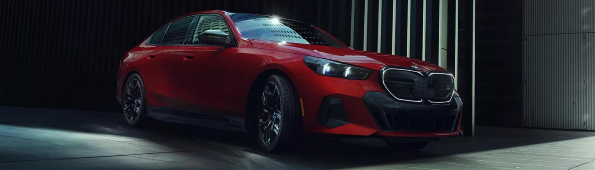 Red BMW Sedan
