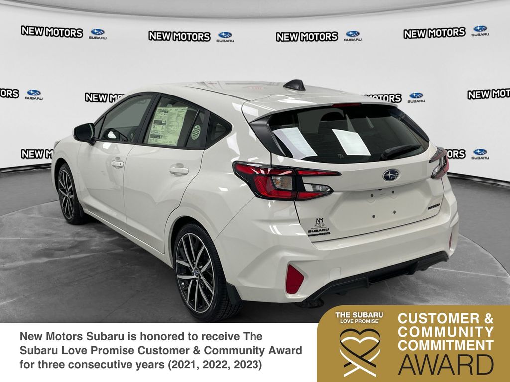 2026 Subaru Impreza Sport Crystal White Pearl at New Motors