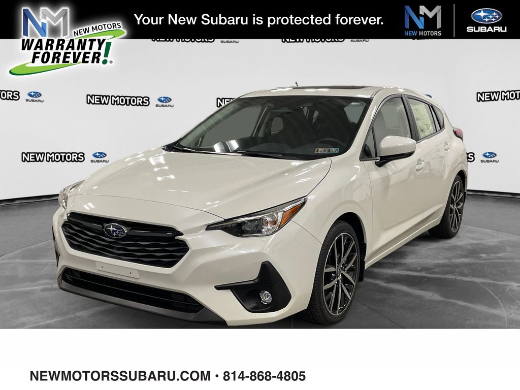 2026 Subaru Impreza Sport Crystal White Pearl at New Motors