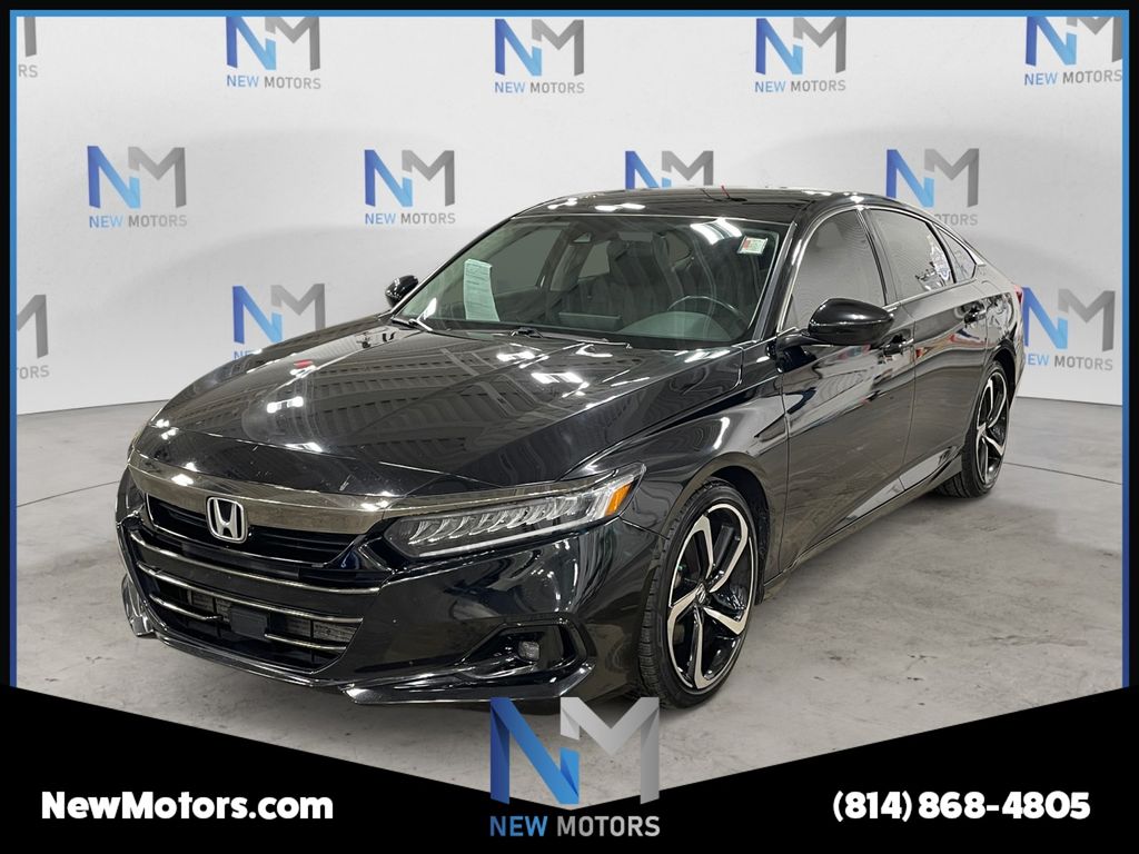 2021 Honda Accord Sport SE 1.5T Crystal Black Pearl at New Motors