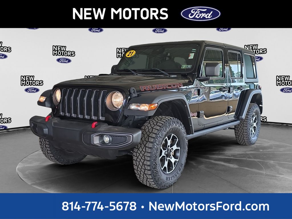 2021 Jeep Wrangler Unlimited Rubicon Black at Town & Country Ford