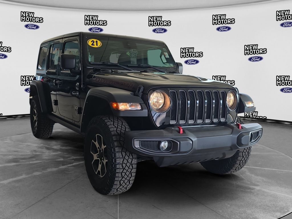 2021 Jeep Wrangler Unlimited Rubicon Black at Town & Country Ford
