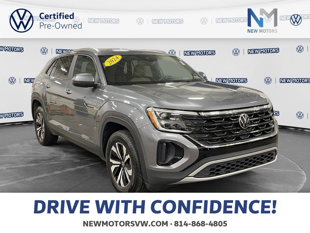 2024 Volkswagen Atlas Cross Sport 2.0T SE Platinum Gray at New Motors