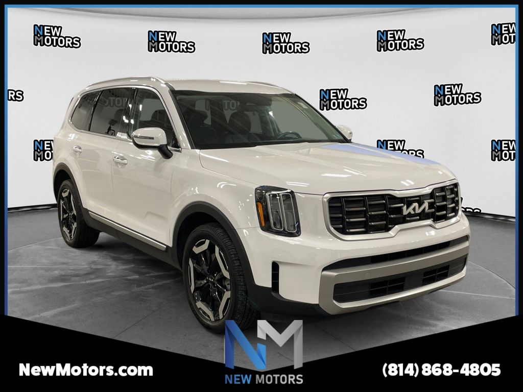 2023 Kia Telluride S Glacial White Pearl at South Park Mitsubishi