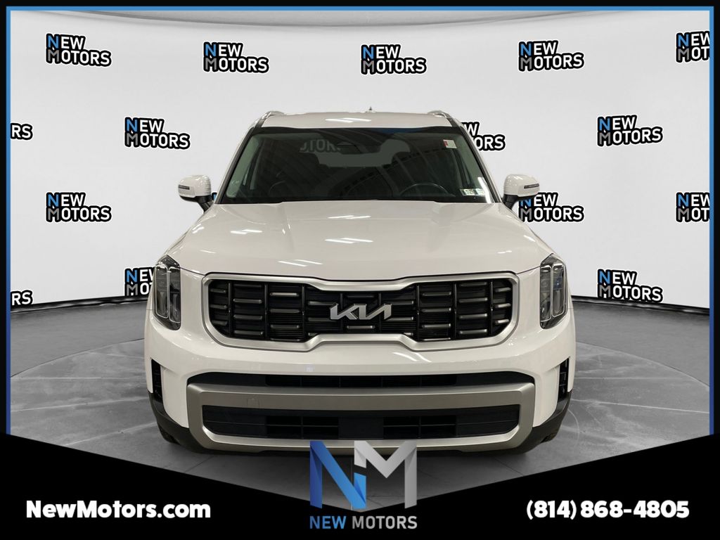 2023 Kia Telluride S Glacial White Pearl at South Park Mitsubishi