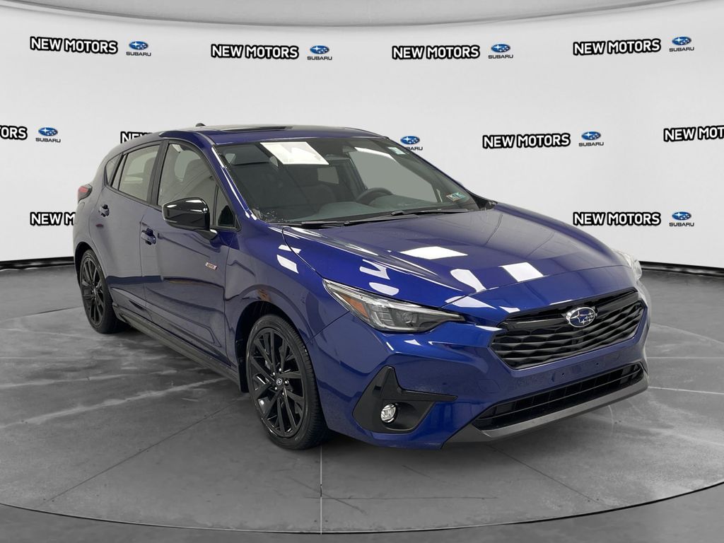 2026 Subaru Impreza RS Sapphire Blue Pearl at New Motors
