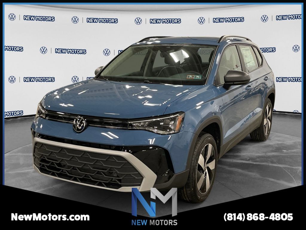 2026 Volkswagen Taos 1.5T S Monterey Blue Pearl at New Motors