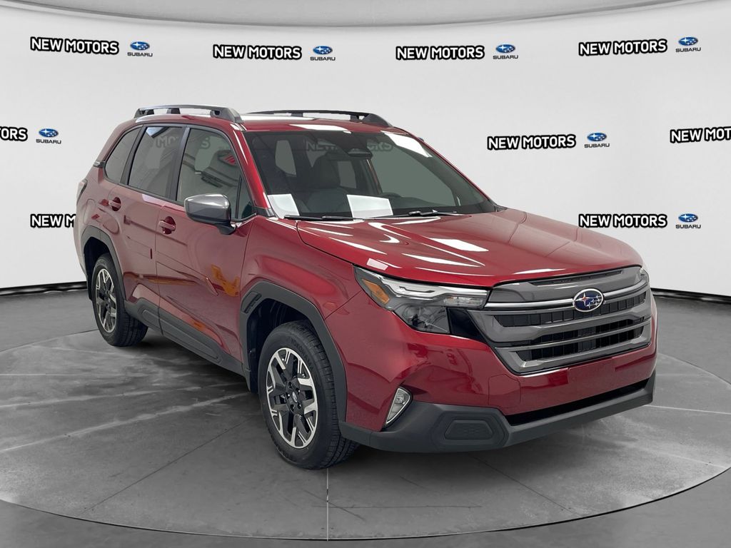 2026 Subaru Forester Premium Crimson Red Pearl at New Motors