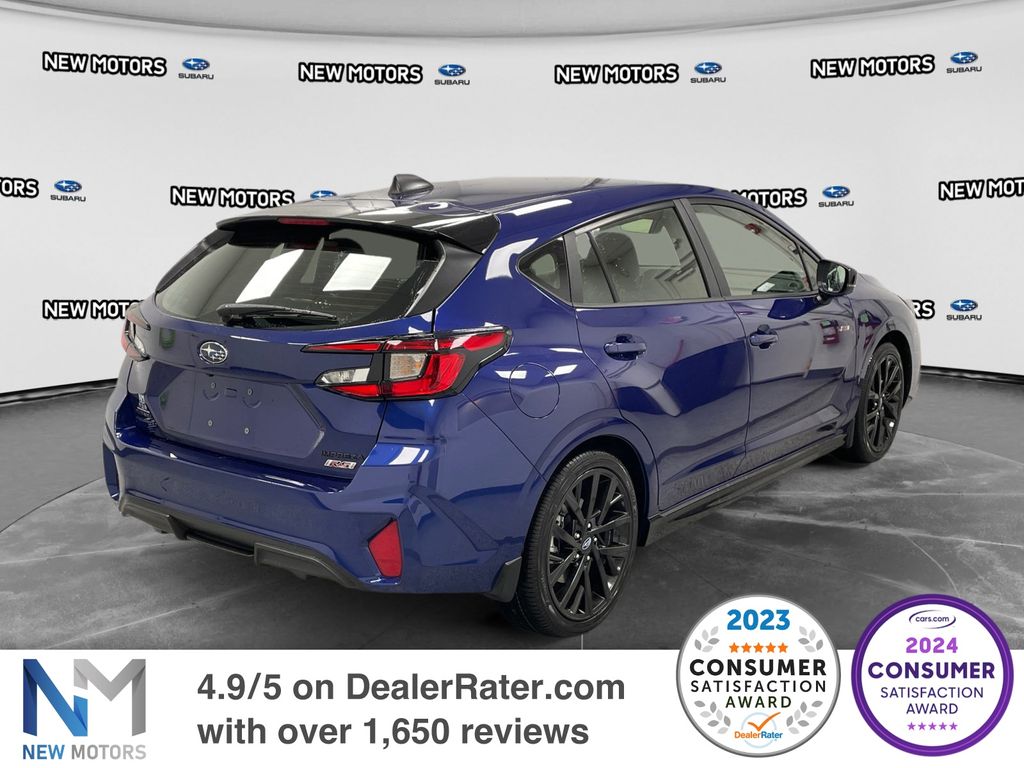 2026 Subaru Impreza RS Sapphire Blue Pearl at New Motors