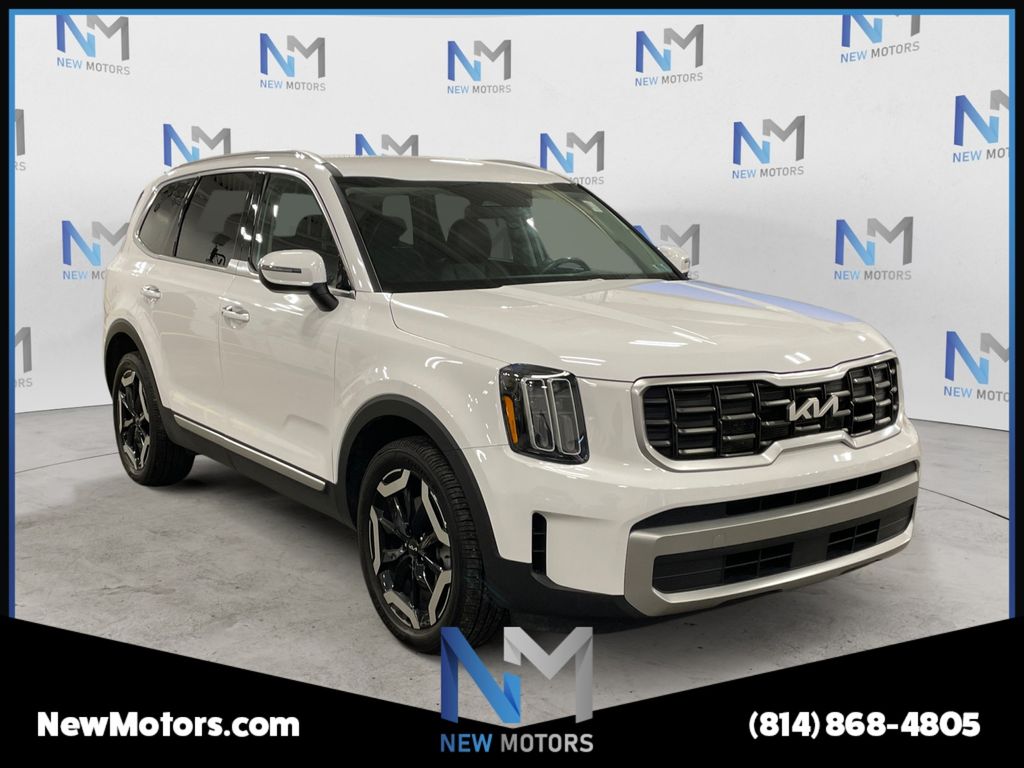 2023 Kia Telluride S Glacial White Pearl at South Park Mitsubishi