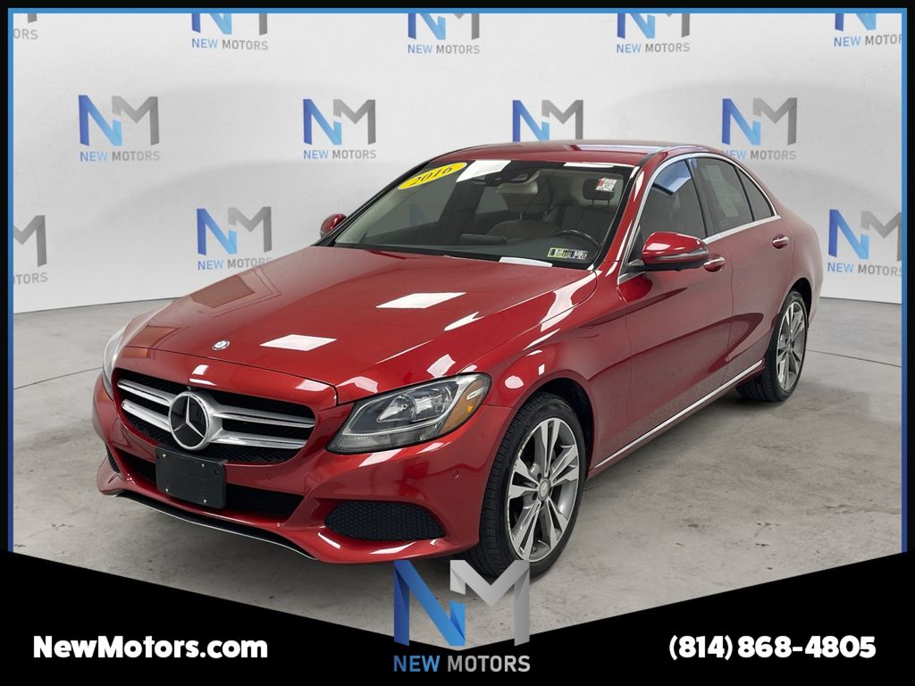 2016 Mercedes-Benz C-Class C 300 4MATIC designo Cardinal Red at Braxton Motor Co