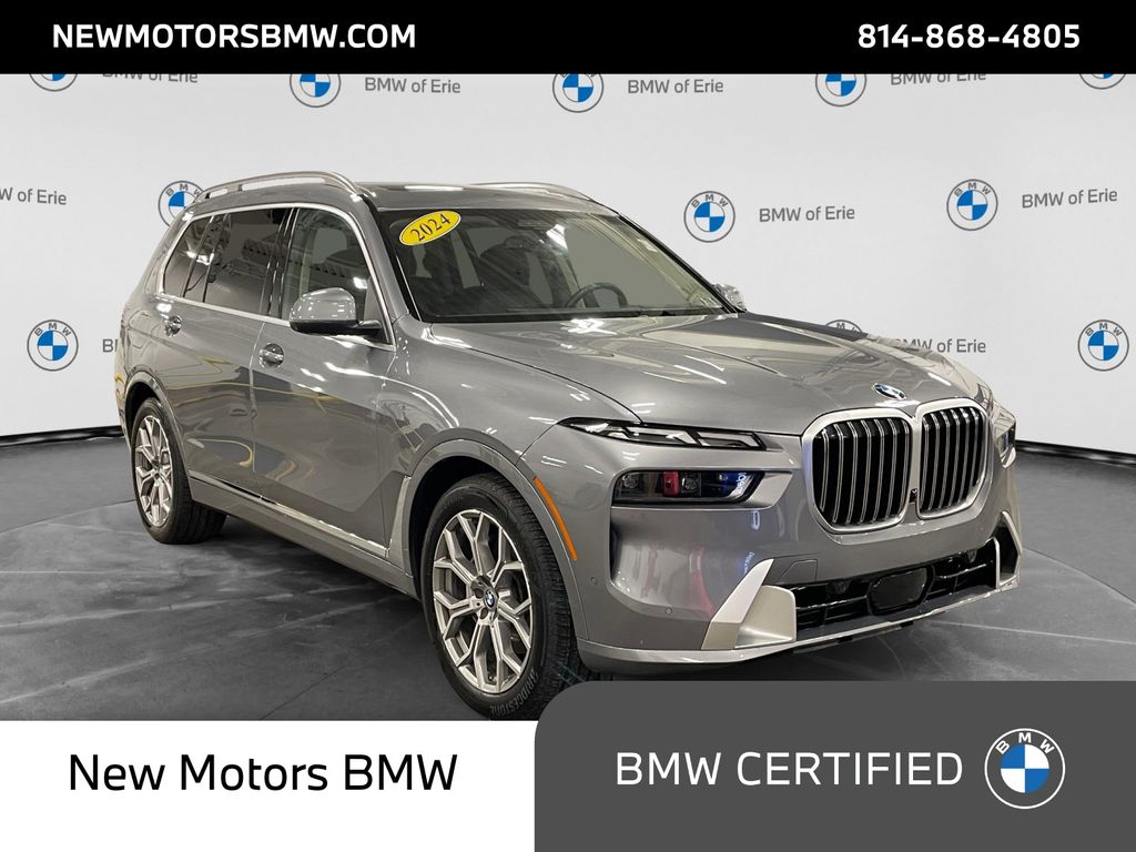 2024 BMW X7 xDrive40i Skyscraper Gray Metallic at Solomon Chevrolet