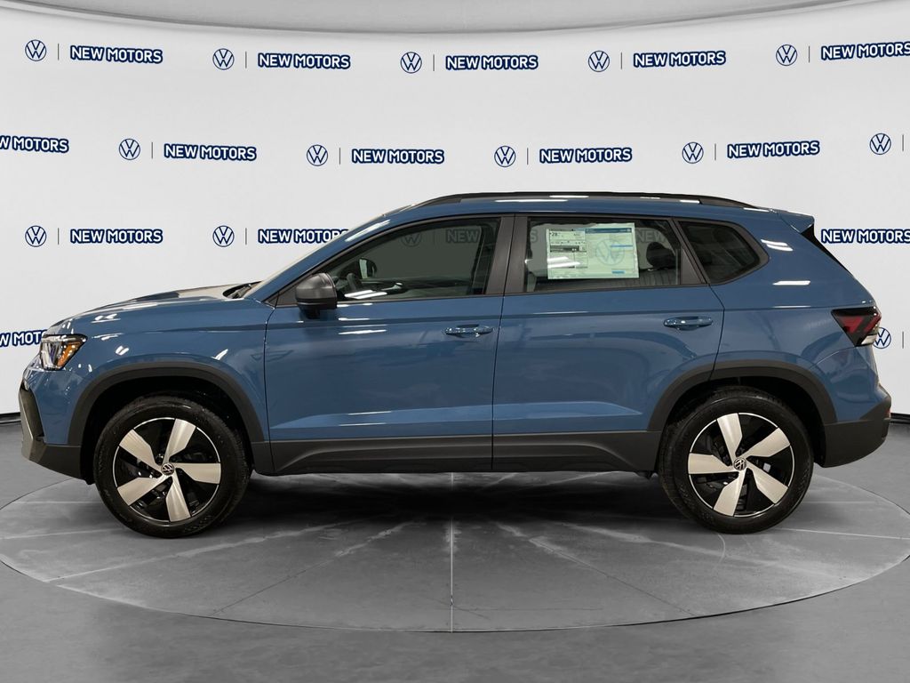 2026 Volkswagen Taos 1.5T S Monterey Blue Pearl at New Motors
