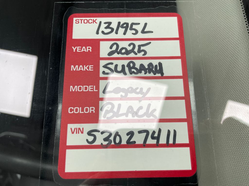 2025 Subaru Legacy Premium Crystal Black Silica at Braxton Motor Co