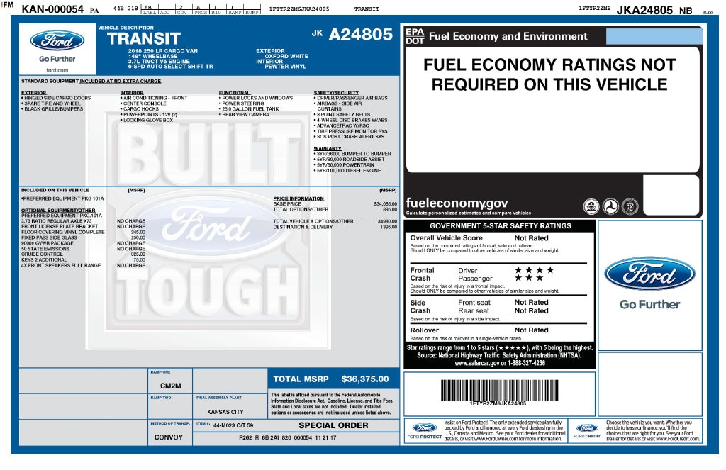 2018 Ford Transit-250 photo 6 of 10