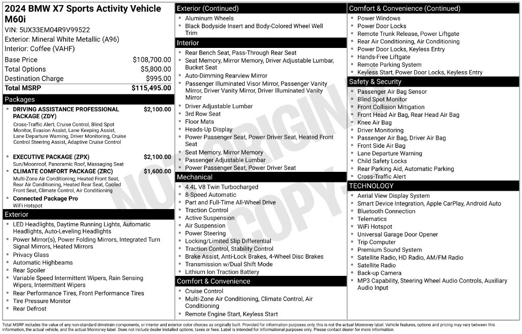 2024 BMW X7 photo 10 of 19