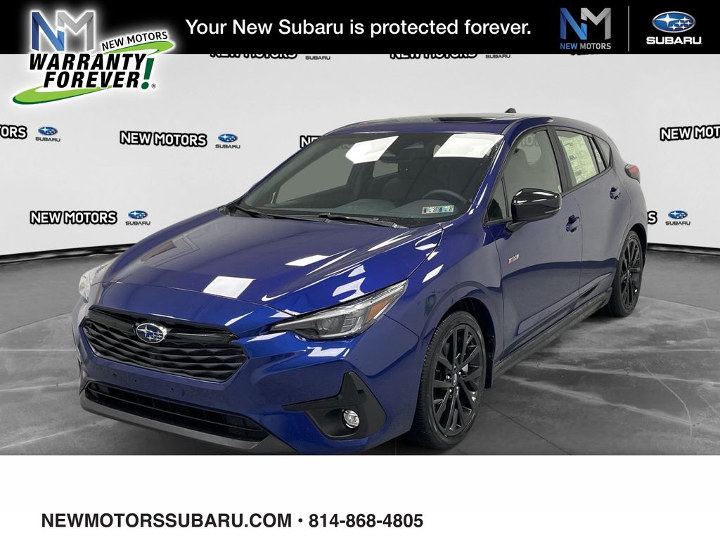 2026 Subaru Impreza RS Sapphire Blue Pearl at New Motors