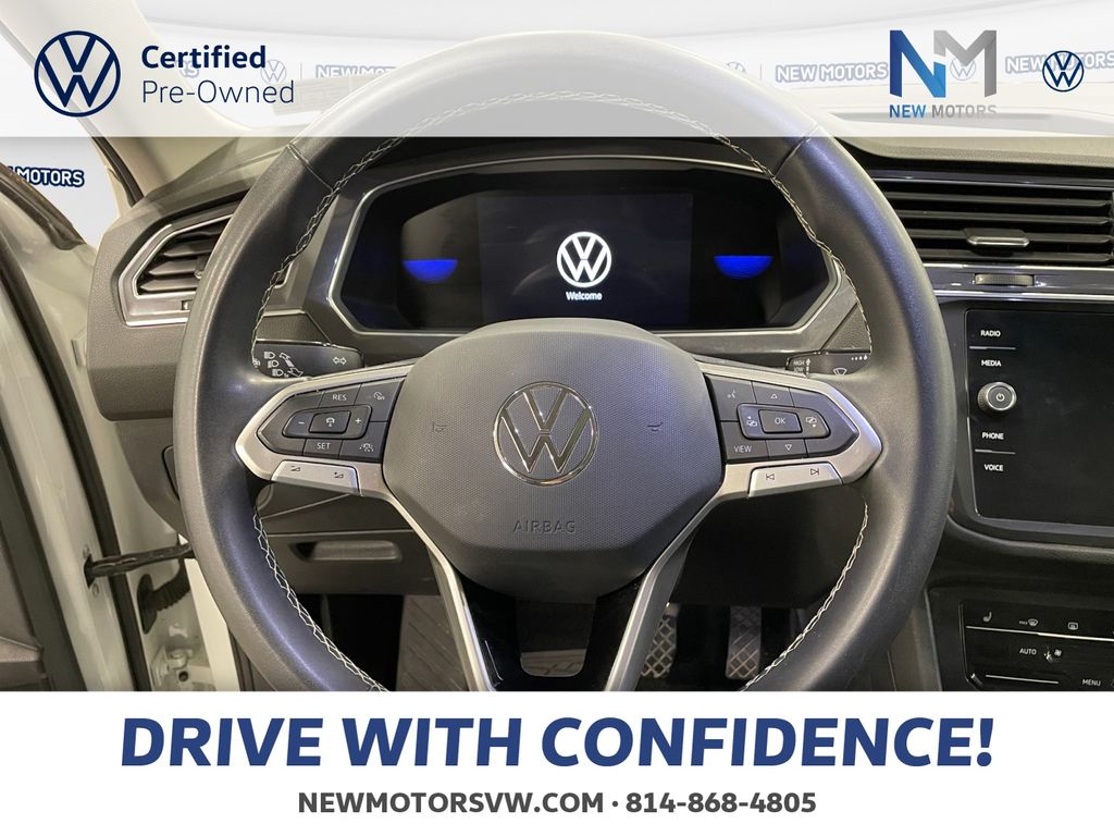 2023 Volkswagen Tiguan 2.0T SE Opal White Pearl at New Motors