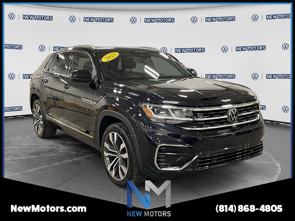 2023 Volkswagen Atlas Cross Sport 3.6L V6 SEL Premium R-Line Deep Black Pearl at South Park Mitsubishi