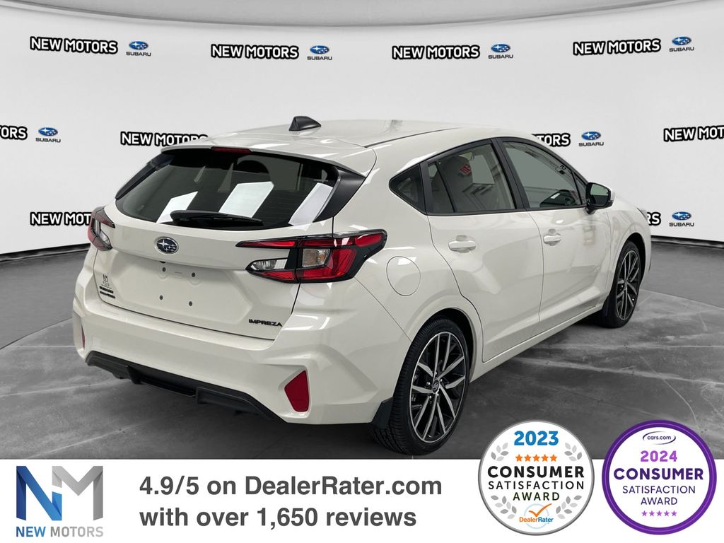 2026 Subaru Impreza Sport Crystal White Pearl at New Motors