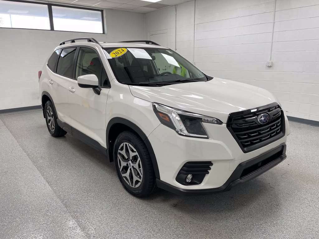2024 Subaru Forester Premium Crystal White Pearl at Auto Express Rt. 8