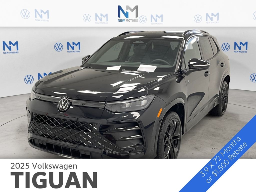 New 2025 Volkswagen Tiguan 2.0T SE R-Line Black SUV