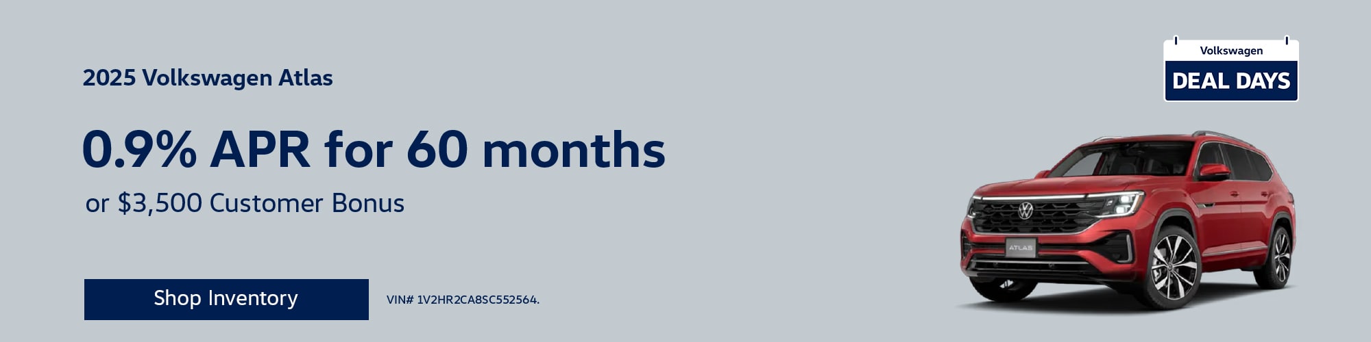 New 2025 Volkswagen Atlas