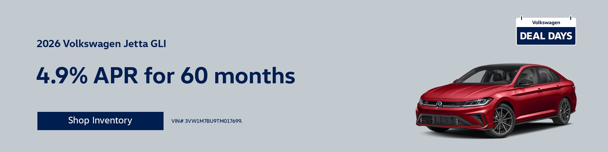 New 2026 Volkswagen Jetta GLI