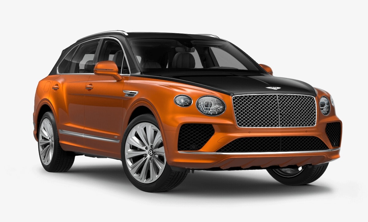 Bentley Bentayga in Onyx over Orange Flame