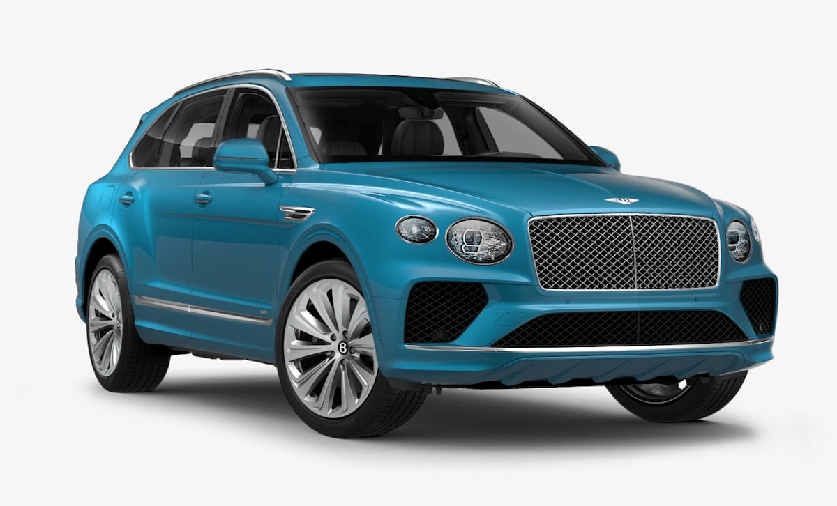 Bentley Bentayga in Kingfisher - by Mulliner