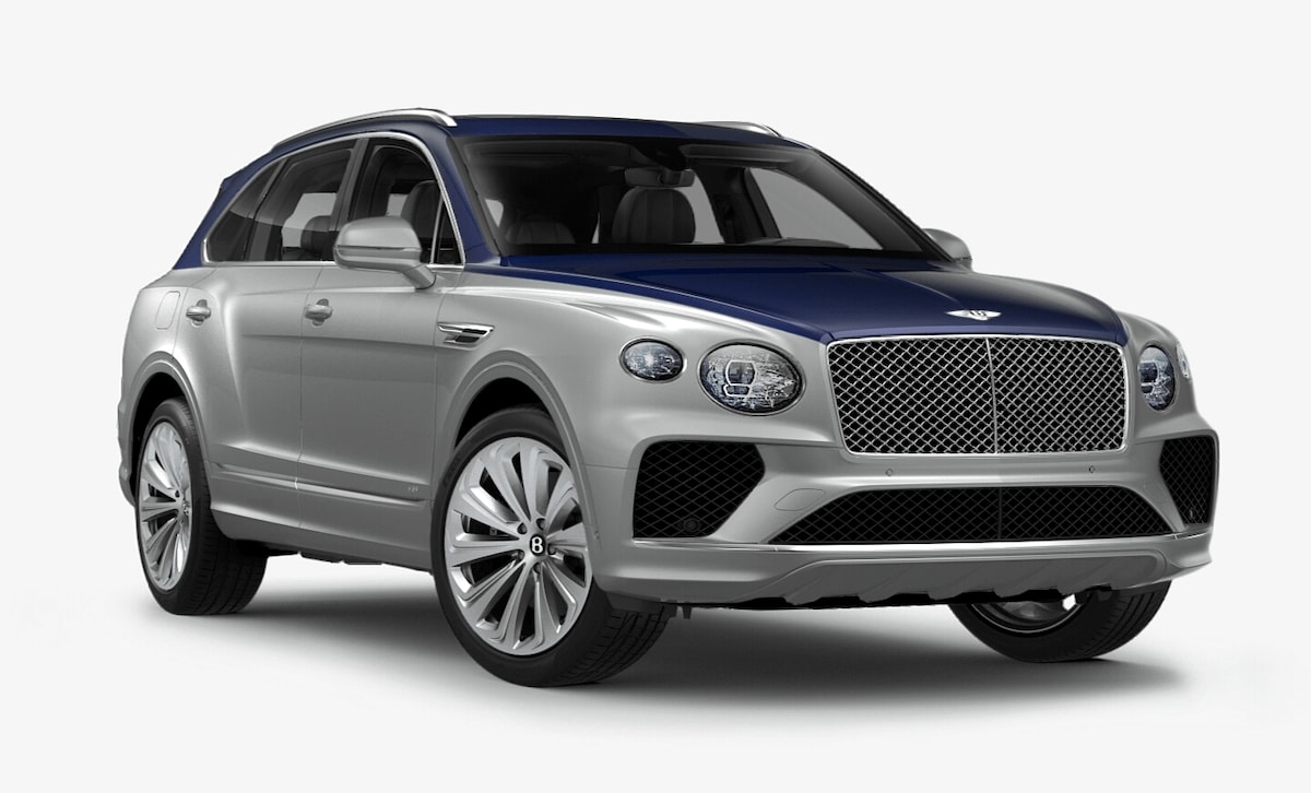 Bentley Bentayga in Bentley Bentayga in Moroccan Blue over Moonbeam