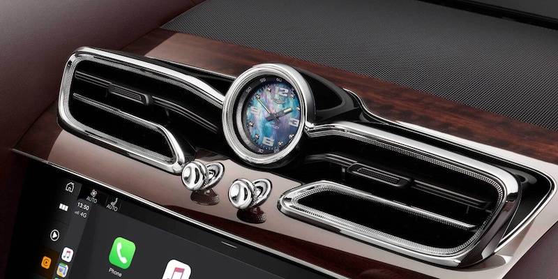 Bentley Bentayga Breitling Clock with Dark Mother of Pearl Face