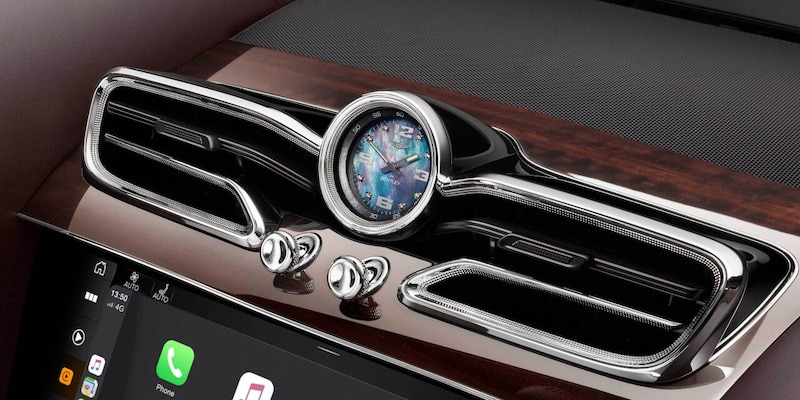 Bentley Bentayga Breitling Clock with Dark Mother of Pearl Face