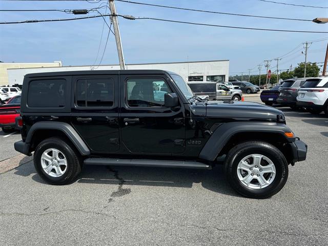 Used 2023 Jeep Wrangler 4-Door Sport S with VIN 1C4HJXDG1PW520487 for sale in Middletown, RI