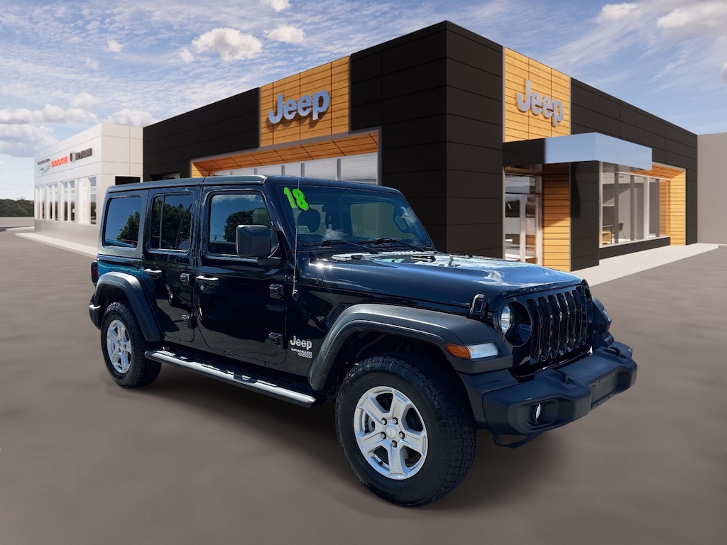 Certified 2018 Jeep Wrangler Unlimited Sport S Sport Utility