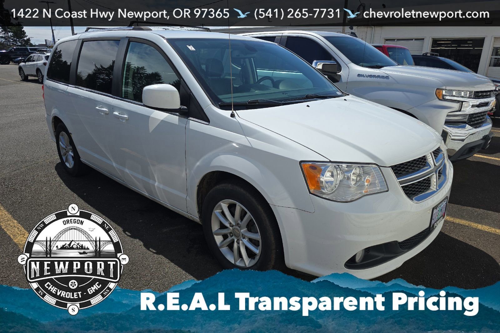 Used 2019 Dodge Grand Caravan SXT with VIN 2C4RDGCG8KR761798 for sale in Newport, OR