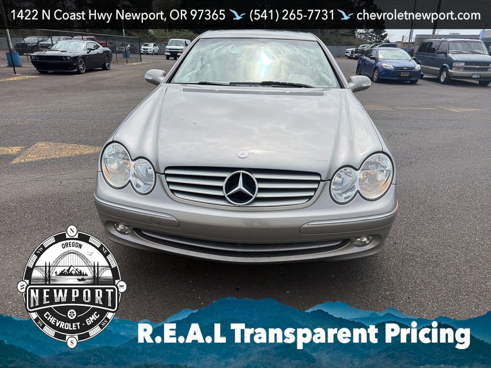 Used 2005 Mercedes-Benz CLK-Class CLK320 with VIN WDBTJ65J65F143133 for sale in Newport, OR