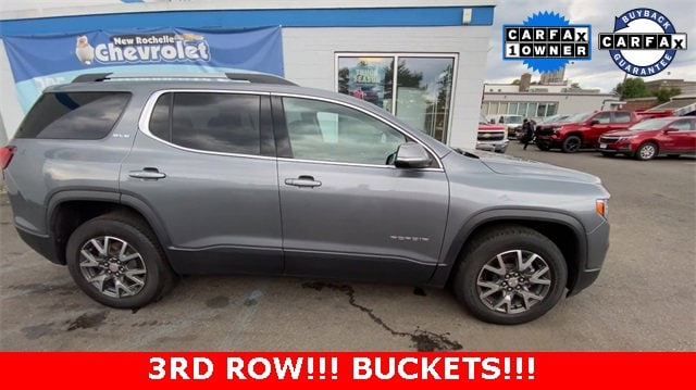 Used 2021 GMC Acadia SLE with VIN 1GKKNRLS2MZ195438 for sale in New Rochelle, NY